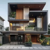 Modern villa exterior architecture